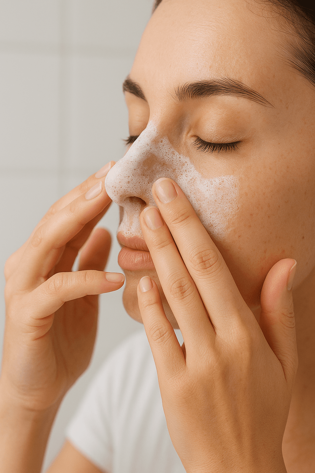 Stap 1 - Reinig je neus